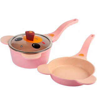 宝宝辅食锅小奶锅婴儿煎煮一体多功能煮粥汤炖锅儿童麦饭石不粘锅