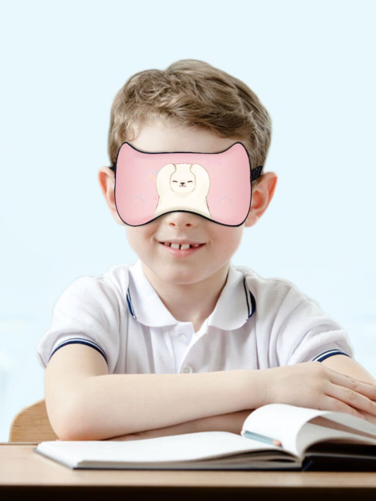 真丝儿童眼罩睡眠专用卡通女遮光学生睡觉遮光罩学生男缓解眼疲劳