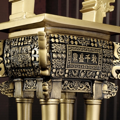 鼎盛千秋鼎摆件办公桌图片