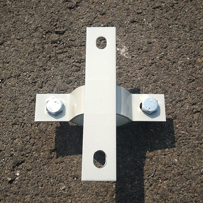 30x3mm厚十字形抱箍立杆电线杆y铁圆柱支架紧锁固定卡子