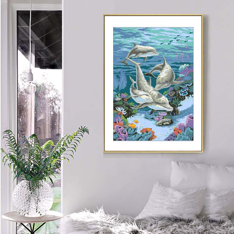 海豚十字绣价格