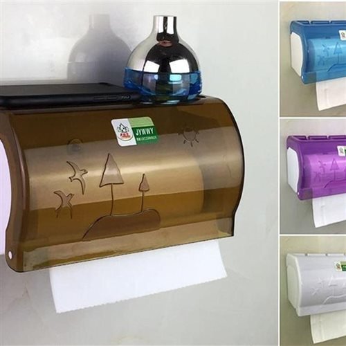 新品卫i生间姨妈巾收纳盒免打孔纸巾盒厕纸筒置物架卷纸盒卷纸筒