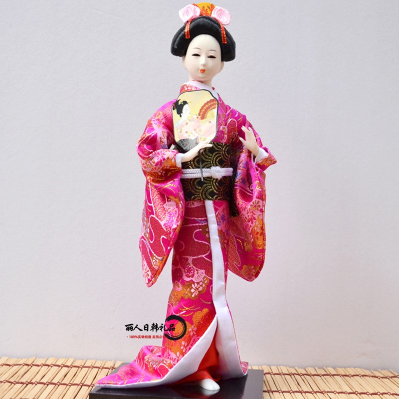 艺姬艺伎和服日式娃娃日本娃娃女孩摆件寿司艺妓市松人人偶玩偶娟