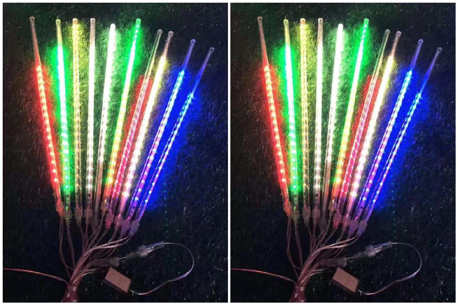 节日彩灯室内_流星灯带条街上窗帘室内七彩灯表演宿舍灯婚礼背景灯家