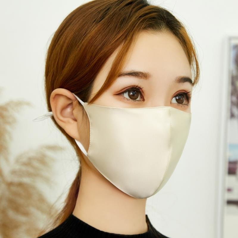 防晒脸罩防紫外线面罩半遮脸冰丝口罩宽带不勒耳防尘夏季薄款时尚