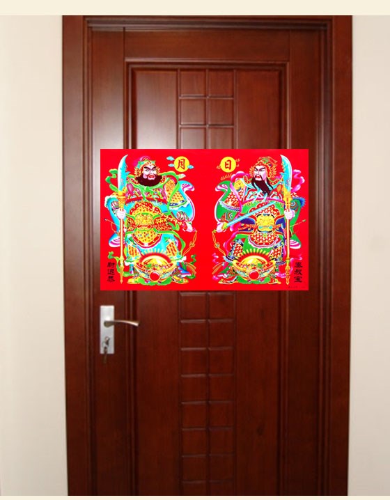 门神门画图片