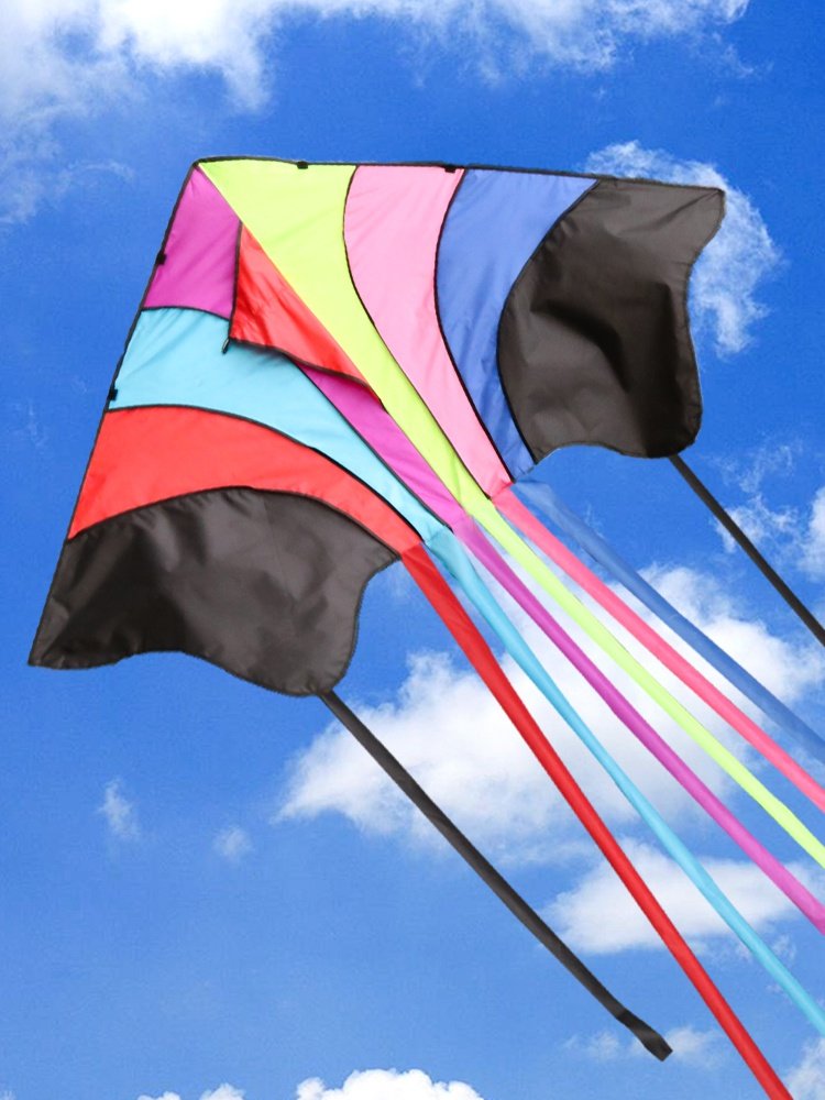 彩虹风筝儿童微风易飞潍坊风筝抗大风2020款长尾成人风筝大人专用