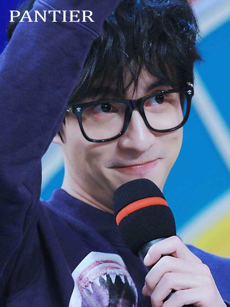 薛之谦同款眼镜框男可配近视度数镜片板材黑框网红大脸眼睛镜架女