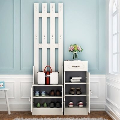 鞋柜衣架一体组合落地门厅