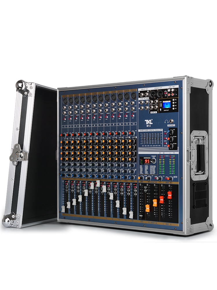 g12pv调音台带功放一体机大功率专业小型家用k歌专业婚庆户外音箱