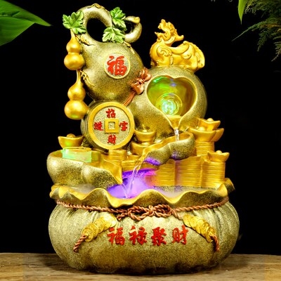 葫芦流水摆件加湿器礼品图片