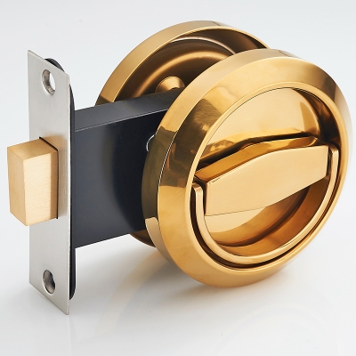 隐形双面锁室内暗单面拉环欧式隐形门锁锁锌电视门锁背景墙合金