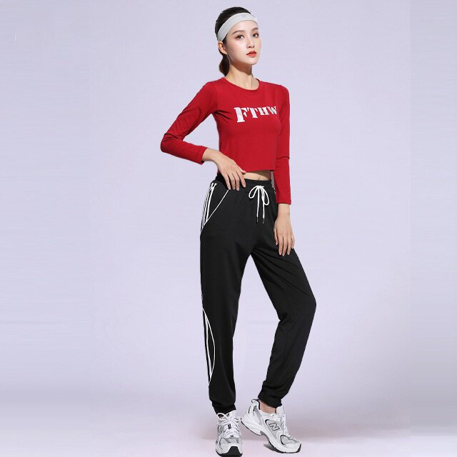 云裳春夏季新款跳曳步舞运动服广场舞服装套装舞蹈服女跳舞衣健身