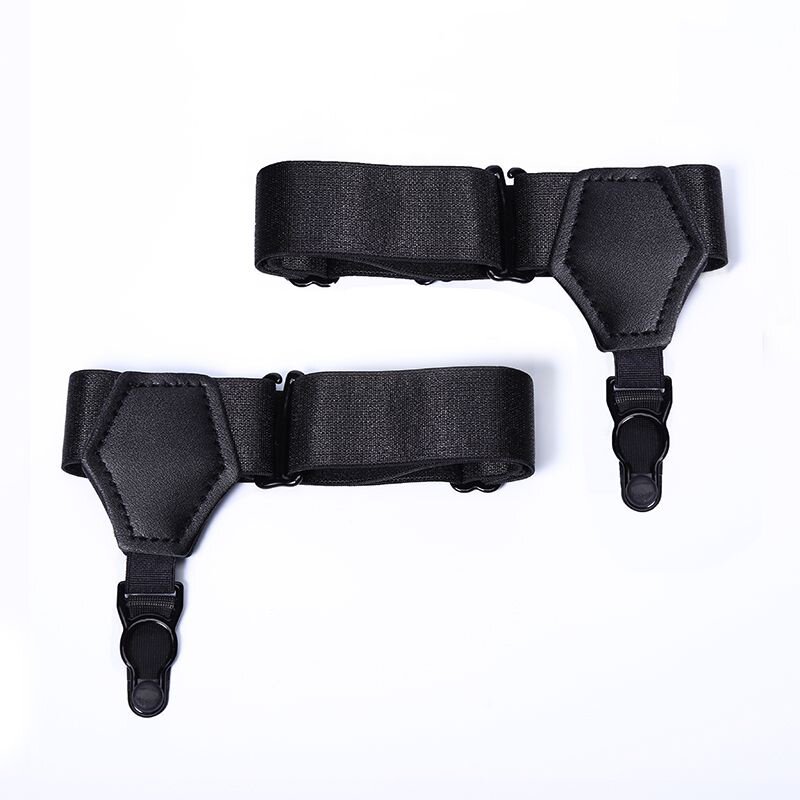 袜夹腿环_男士正装商务性感双夹吊袜带欧美丝袜夹男单夹长袜防滑腿环