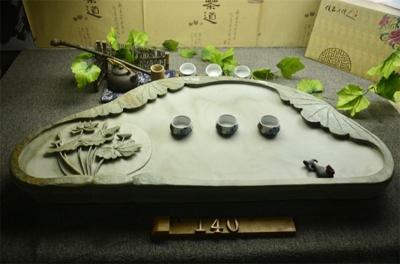 天然石材玉g石茶台茶海大小号特价石头茶盘厂家纯手工易水砚端砚