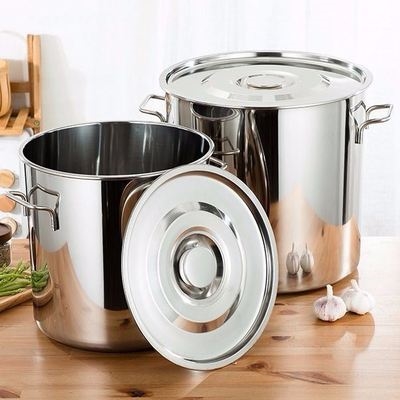 2020新款商用不锈钢桶带盖加厚大容量汤桶煮粥桶多用水桶家用汤锅