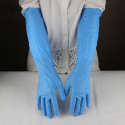 加长16寸手套丁腈橡胶皮加厚一次性防水洗碗女耐用劳g保洗车男