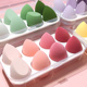 李佳琪推荐八个装美妆蛋不吃粉超软粉扑化妆海绵蛋干湿两用收纳盒