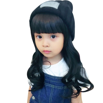 韩版宝宝假发儿童假发婴儿假发公主卷发女童摄影长卷发女发套