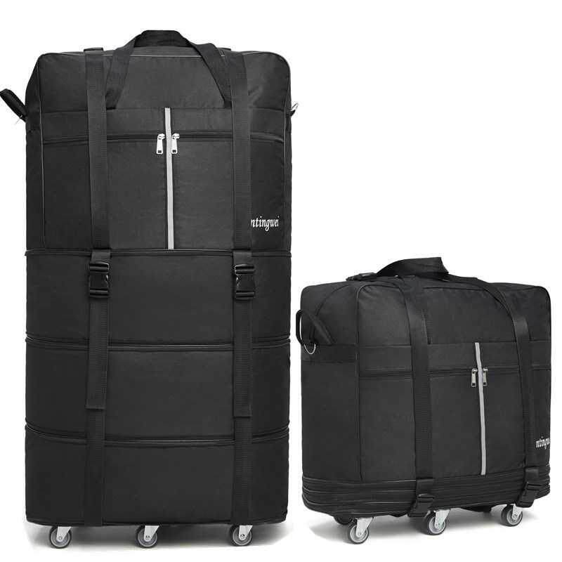 6080寸帆布航空托运包搬家包超大搬家手提带轮旅行托运箱行李箱