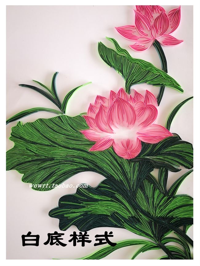 衍纸画线稿图底稿花图片