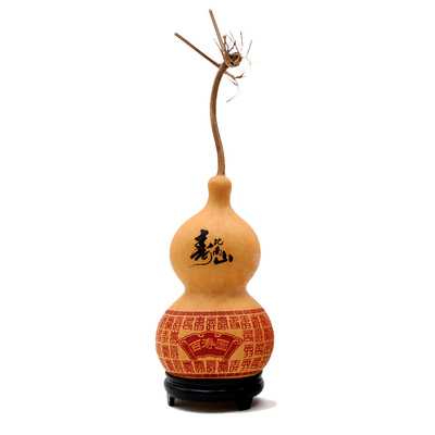 精品天然葫芦百福u图百寿图摆件中大号葫芦送老人家人家居工艺礼
