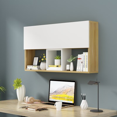现代简约墙上书架客厅墙上置物架墙面吊柜储物柜办公室悬挂式墙.
