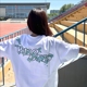 WASSUP重磅藤蔓花卉刺绣设计感短袖T恤女夏季新款纯棉白色上衣潮
