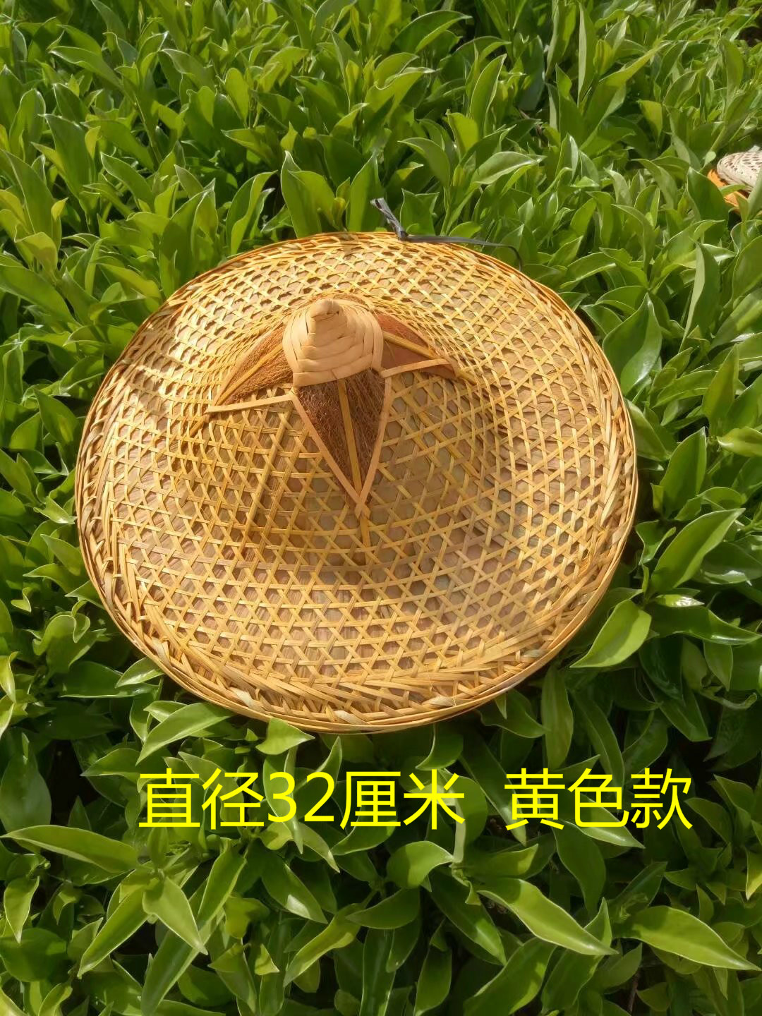 竹编斗笠帽竹帽舞蹈表演道具竹制品防晒防雨钓鱼帽竹灯罩装饰草帽