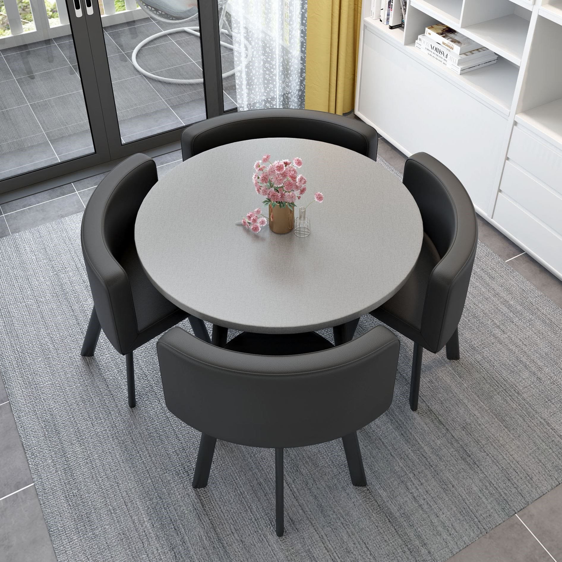 小户型售楼部休闲区谈判洽谈桌椅轻奢现代简约办公室时尚商用客户