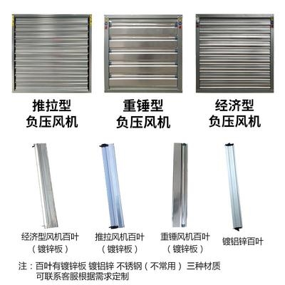 排风机零配件养殖不锈钢百叶百叶窗风机镀锌专用铝负压镀板风扇锌