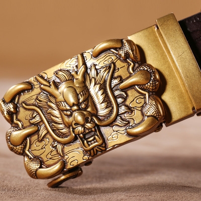 龙皮带男霸气价格