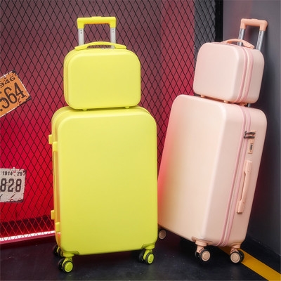 行李箱女可爱糖果色图片