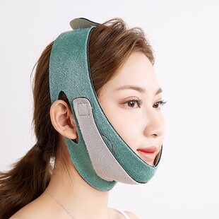 下巴后缩矫正器脸部不对称塑形托带头套睡觉固定绷带面罩瘦脸神器