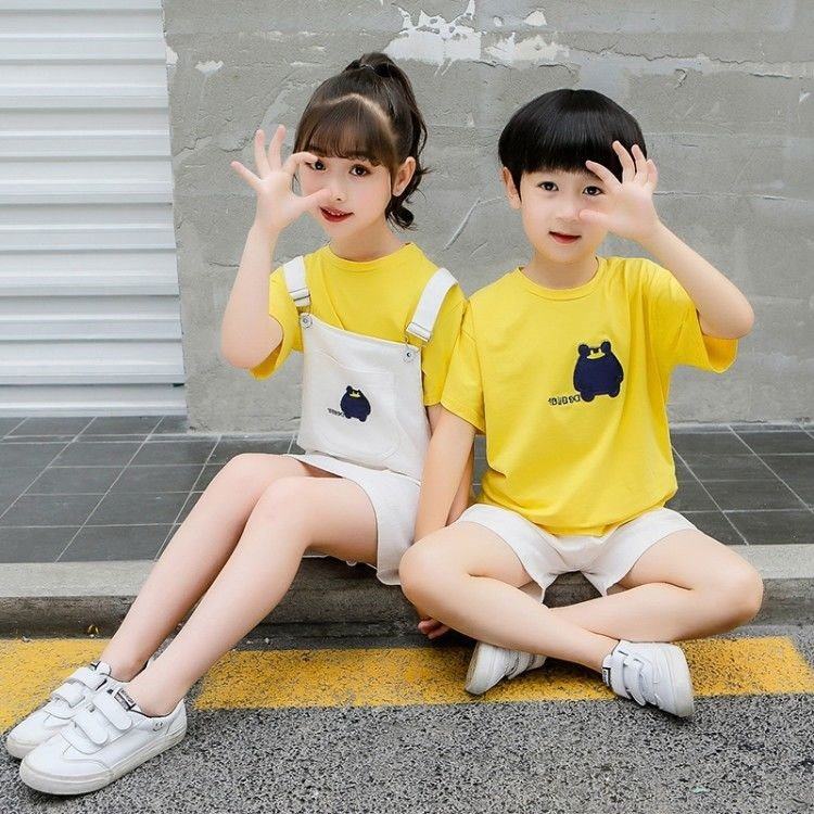 龙凤胎童装夏姐弟装夏季炸街兄妹装夏天套装小童哥哥妹妹兄妹装夏