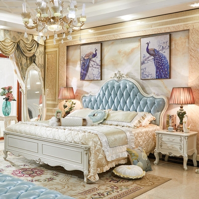 【简约欧式真皮床公主床婚床图片】简约欧式真皮床公主床婚床图片大全