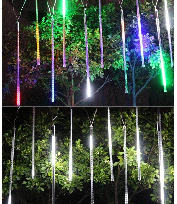 流星雨led灯七彩户外防水广场道路装饰户外灯夜景流水酒店氛围灯