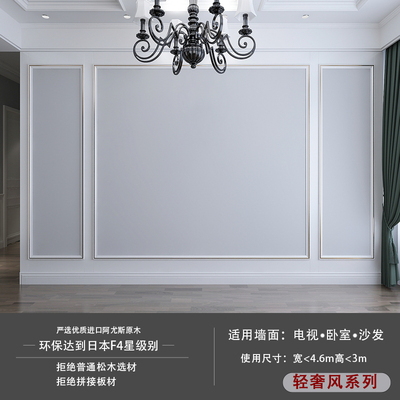 线墙面背景墙装饰条美式装饰造型电视实边框护墙板石膏线条木