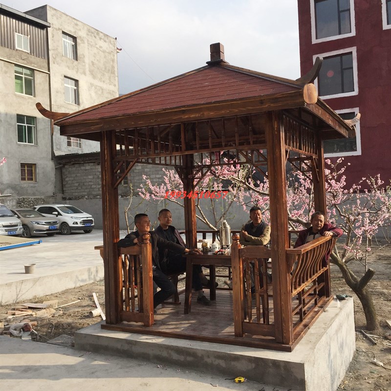 木制凉亭户外庭院花园图片