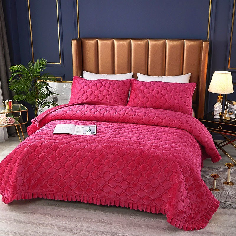 韩国高档蕾丝床罩图片