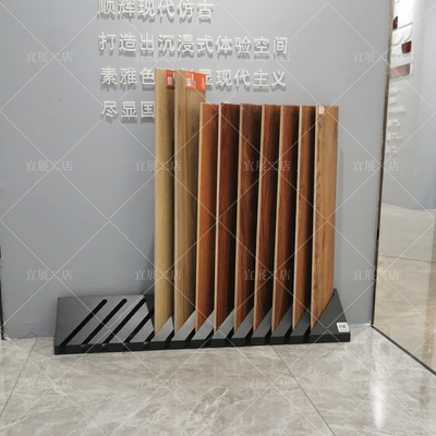 斜插式瓷砖展示柜展架墙砖地砖木地板墙布石材陶瓷样品展示架.