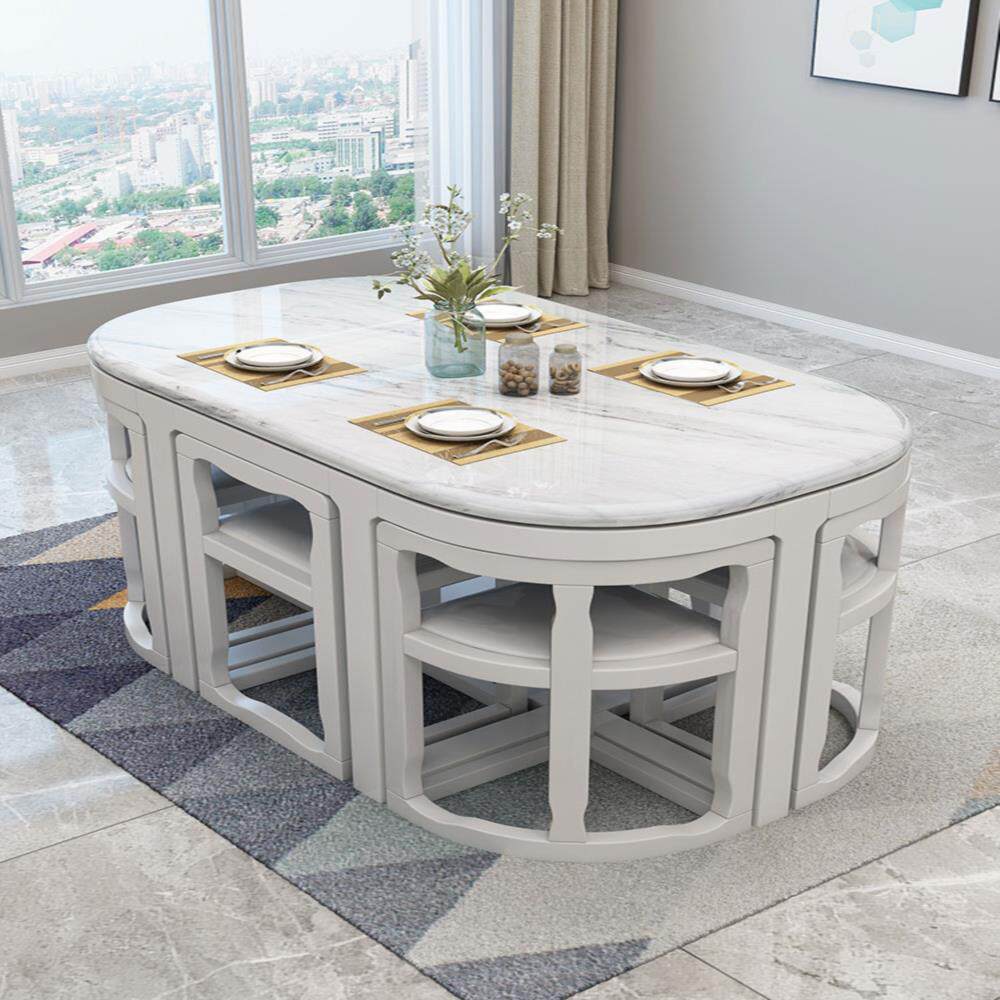 餐桌圆形一桌六椅