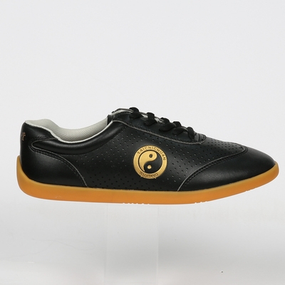 太极鞋男女夏季镂空网眼透气软牛筋底耐磨防滑超纤皮中老年