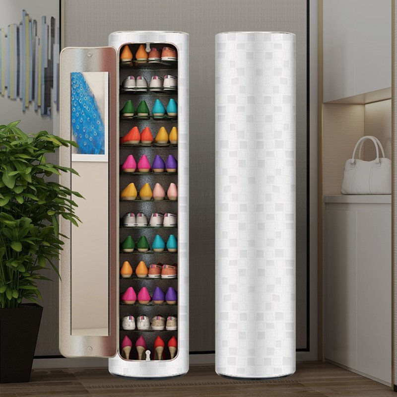 旋转鞋柜省空间