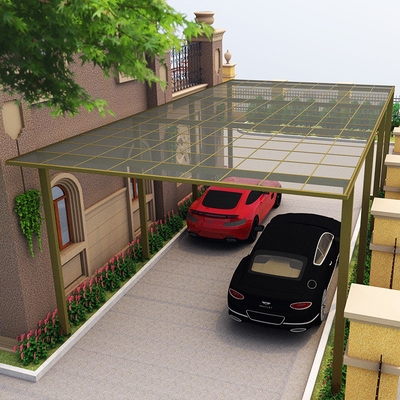 车轿车户外铝合金雨棚阳台遮阳棚家用庭院露台棚别墅院子停车棚大门雨