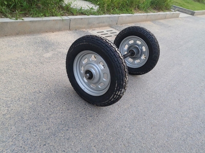 劳动车轮胎实心轮子图片