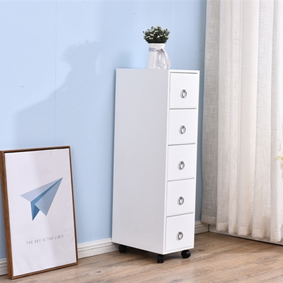 夹缝抽屉式收纳柜子实木超窄款三层移动置物20公分缝隙储物床边柜