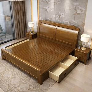 木质双人床价格