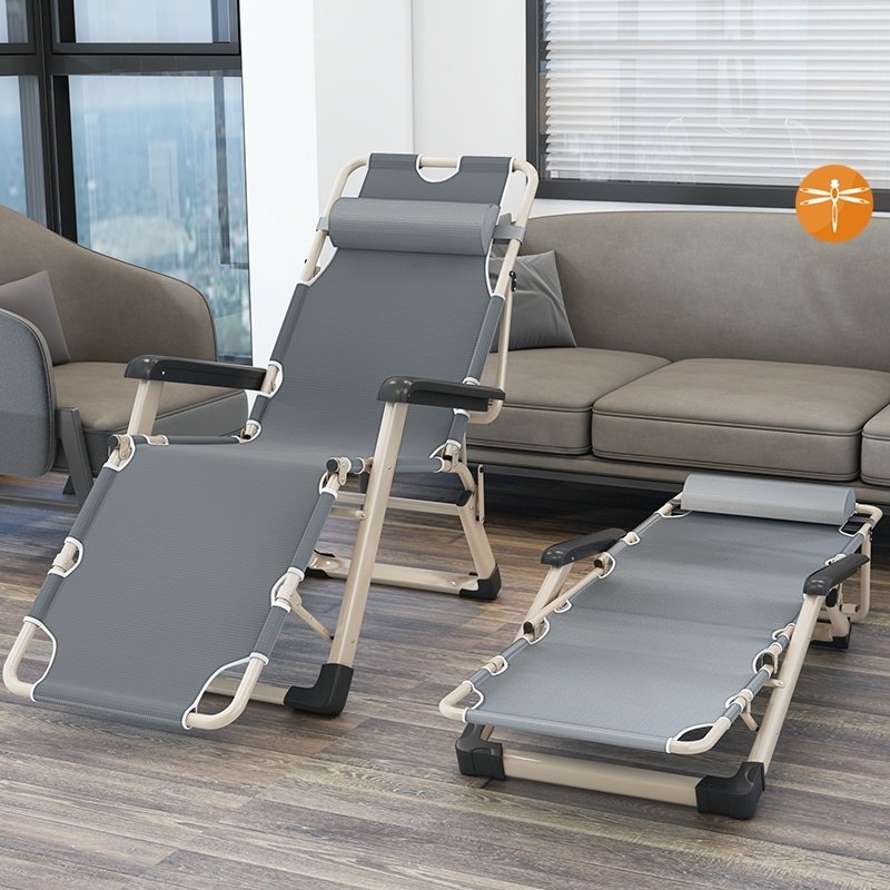 折叠椅子床两用午睡躺椅加宽折叠床便携款陪护床单人硬夏季高级