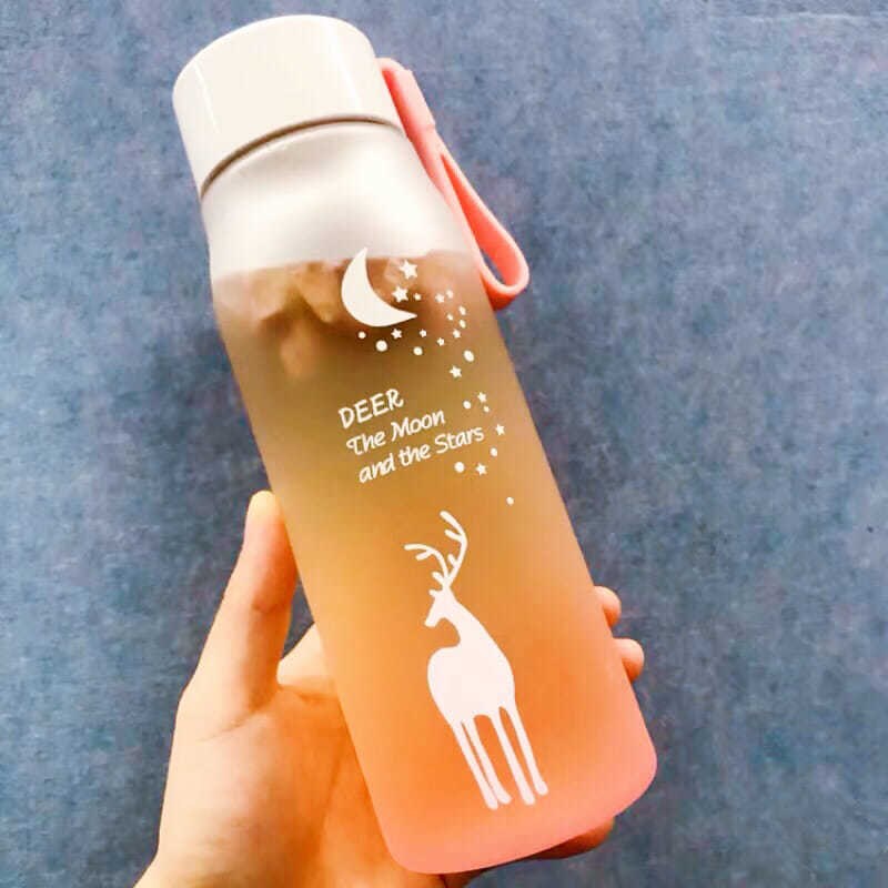 塑料杯子可爱女水杯磨砂创意